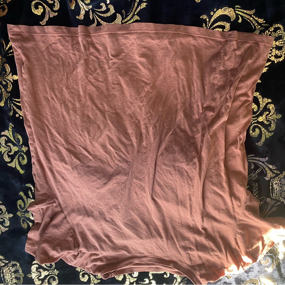 Dusty orange short sleeve shirt